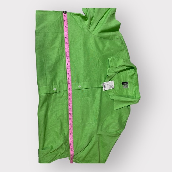 H&M pretty green button up shirt - Picture 6 of 8